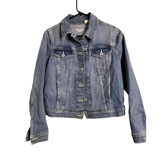 Levi's Women’s Jean Jacket Denim Blue Cotton Casual Comfy Denizen S M - Picture 1 of 4